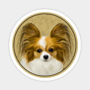 Papillon (Hound Tri) Magnet